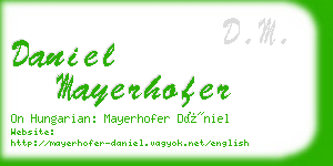 daniel mayerhofer business card